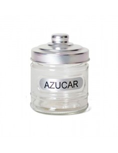 Azucarero cristal con tapa