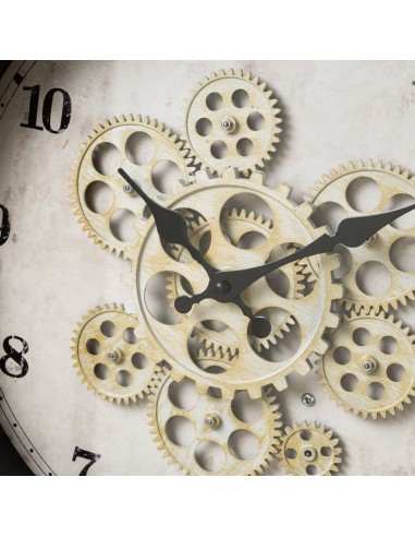 Reloj de pared metal blanco Balti