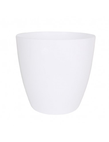 Macetero redondo blanco 18cm