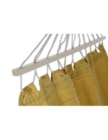 Hamaca mostaza con flecos