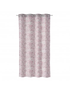 Cortina visillo floral rosa... 2