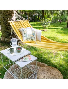 Hamaca mostaza con flecos 2