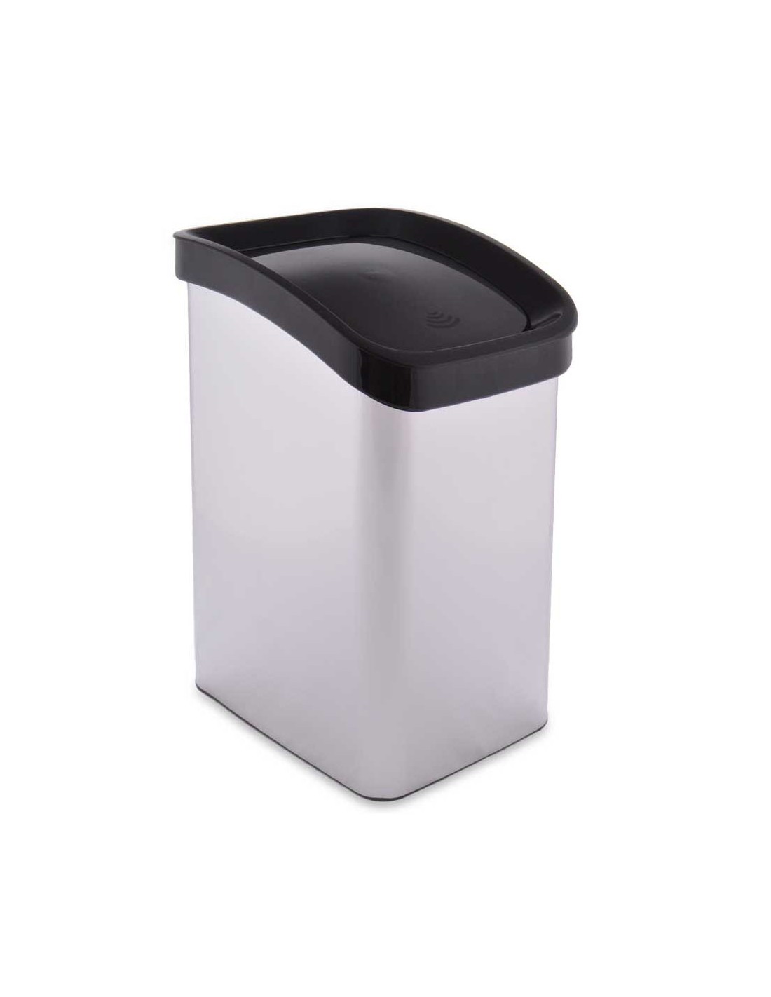 Papelera baño online tapa basculante