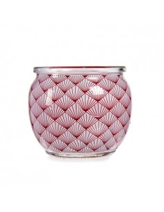 Vela vaso cristal frutos rojos