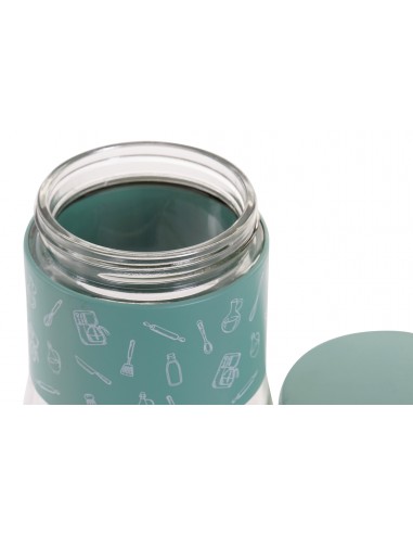 Bote de cristal verde agua 800ml