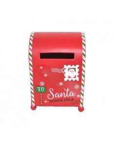 Buzón rojo Santa 20cm