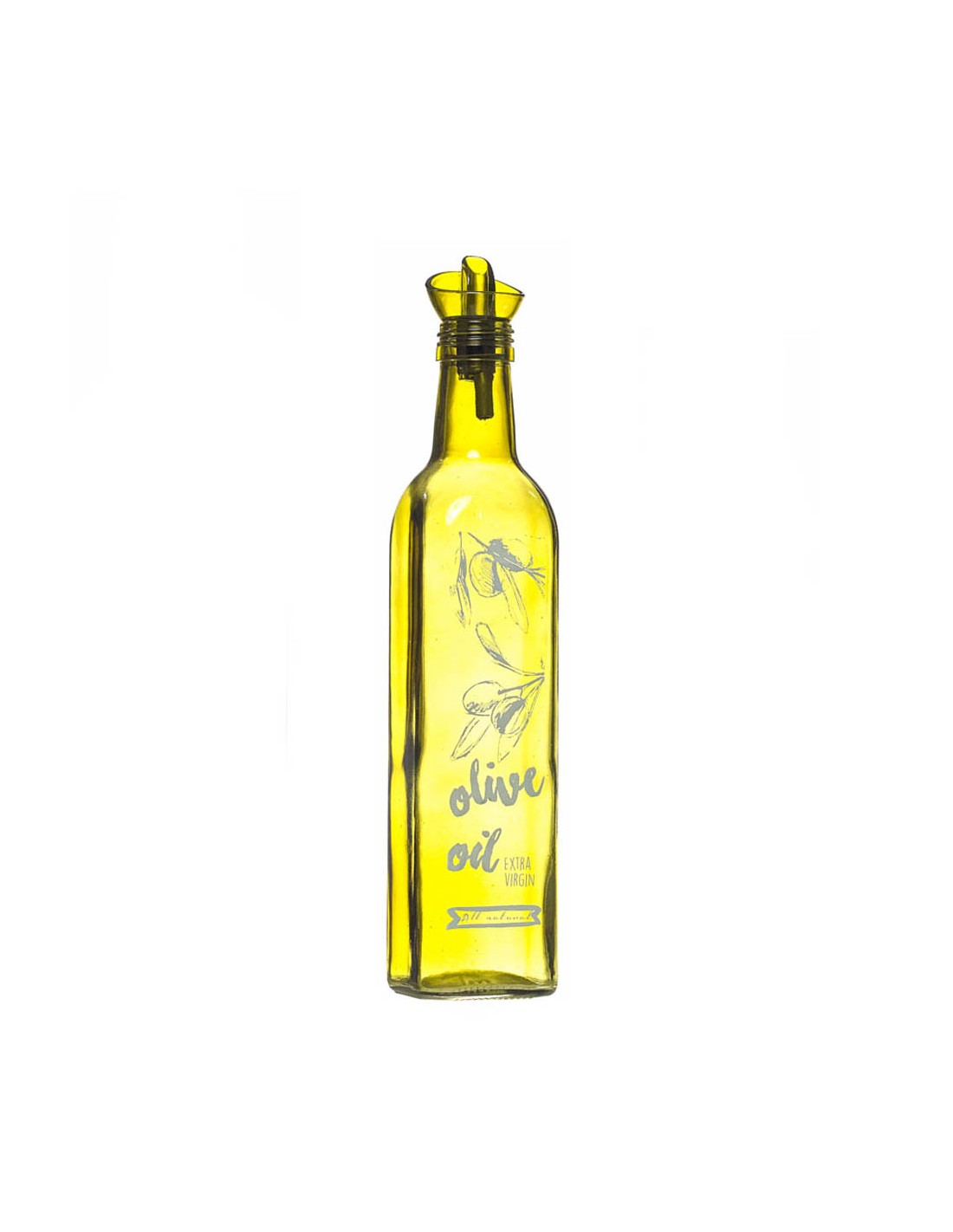 Aceitera antigoteo cristal verde 500ml