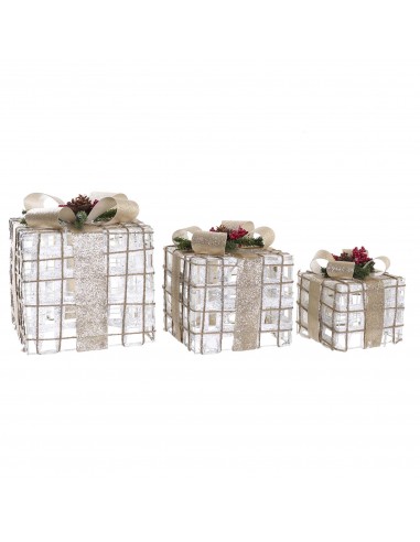 Caja de regalo navideña luminosa