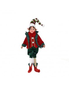 Figura tela elfo de Navidad...