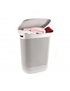 Cesta ropa sucia blanco con...