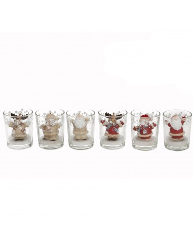 Vela en vaso figura Navidad Vela en vaso figura Navidad