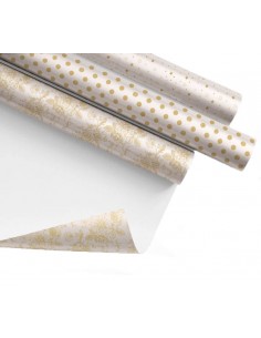Papel de regalo blanco y...