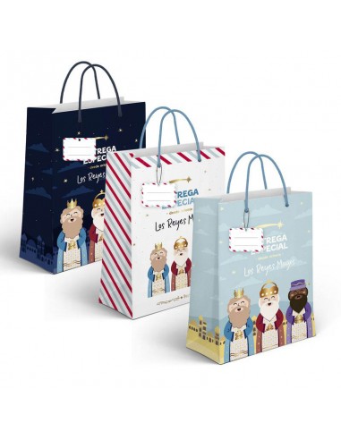 Bolsa de regalo Navidad Reyes Magos 32cm