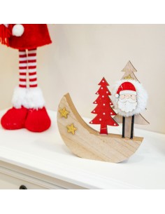 Figura luna madera con Papá... 2