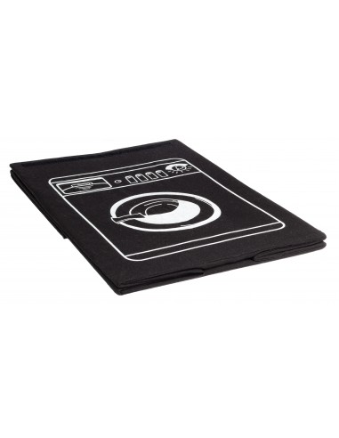 Cesto ropa sucia plegable negro