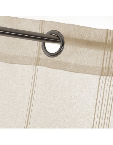 Cortina visillo beige 260x140 cm