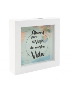 Hucha madera Viajes
