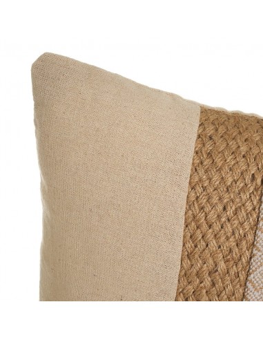 Cojín cuadrado beige yute