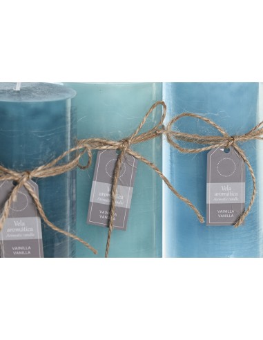 Vela aromática azul 15cm