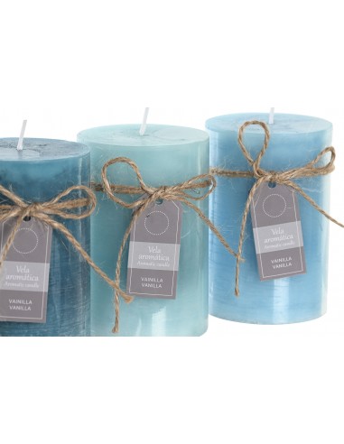 Vela aromática azul 10cm