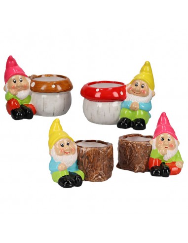 Macetero cerámica enanito Macetero cerámica enanito