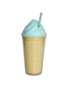 Vaso con pajita 450ml Ice...