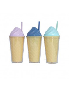 Vaso con pajita 450ml Ice... 2