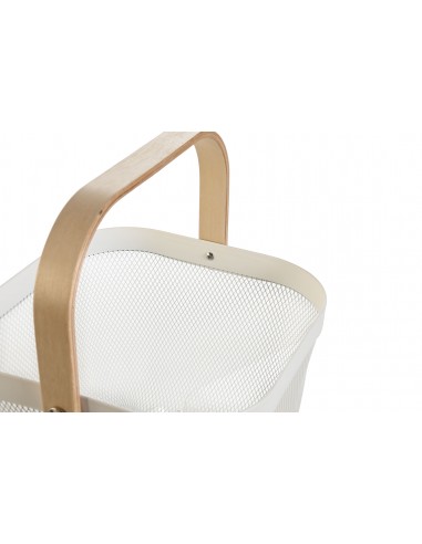 Cesta metal blanco Alexa