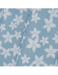 Cortina azul floral... 2