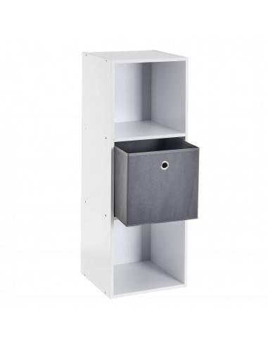 Estantería nórdica madera blanca 3 cubos Estantería nórdica madera blanca 3 cubos