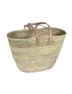Bolso capazo asa cuero
