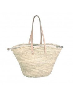 Bolso capazo asa crema