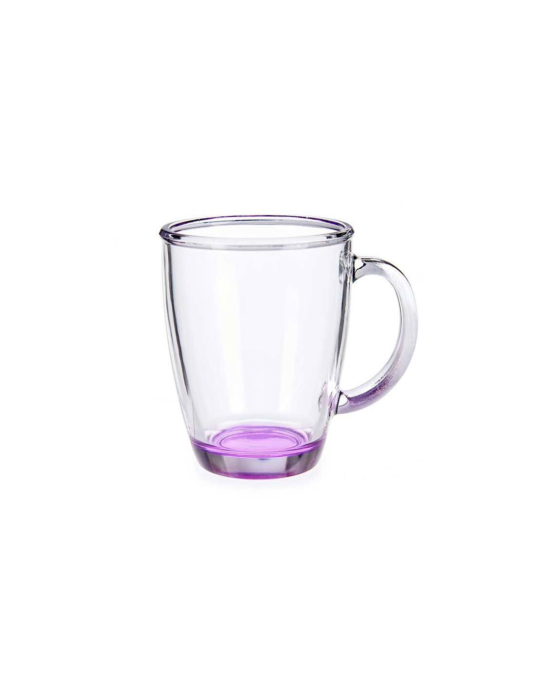 Taza desayuno cristal base color 310ml