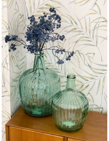 Damajuana vidrio rayada 8L