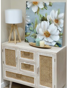 Cuadro lienzo floral 60cm...
