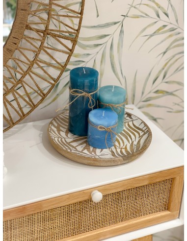 Vela aromática azul 15cm