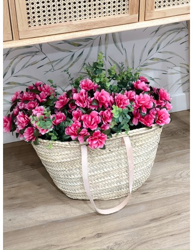 Bolso capazo asa cuero