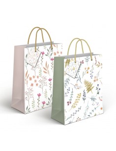 Bolsa papel floral 32cm Jolie