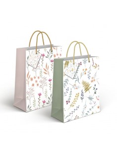 Bolsa papel floral 23cm Jolie