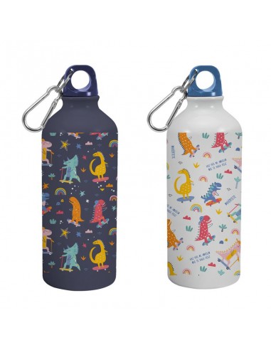 Botella aluminio infantil dinos 600ml