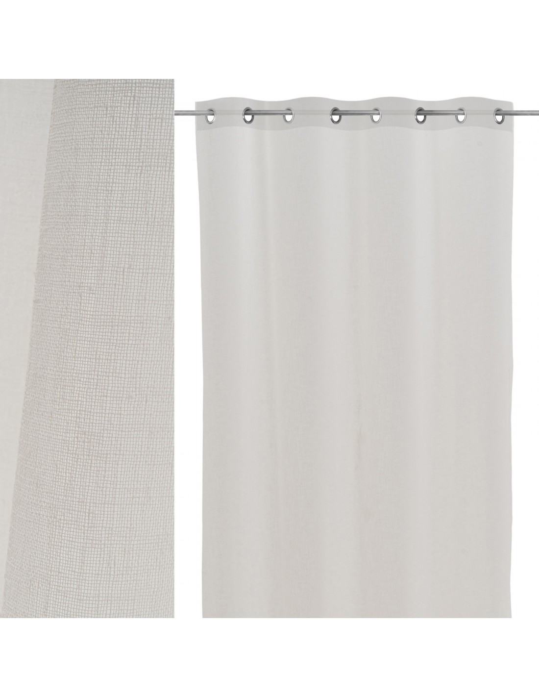 Cortina visillo linen blanco 140x260cm Olvera