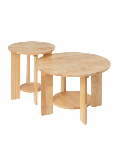 Mesa de centro madera con estante...