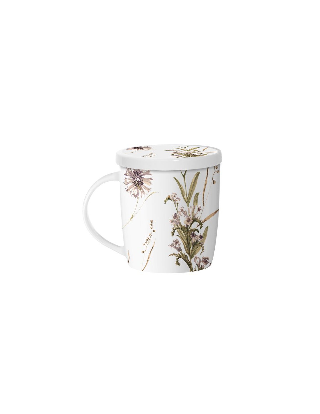 Taza con filtro infusiones floral 350ml Adele