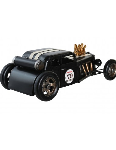 Coche clásico de metal decorativo...