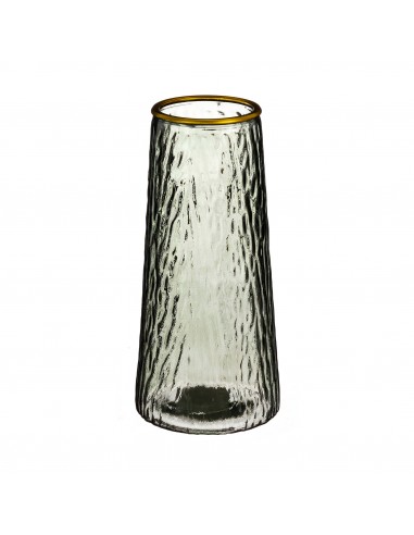 Jarron de cristal rayado 24cm Samil