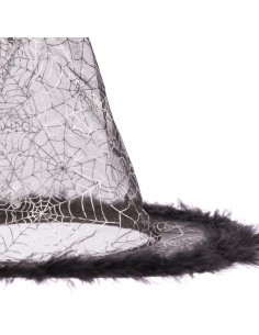Sombrero bruja con plumas 2