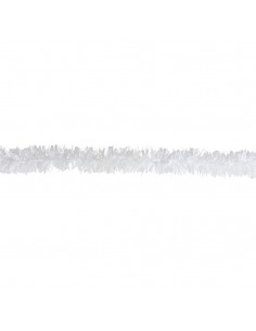 Espumillón blanco mate 180cm