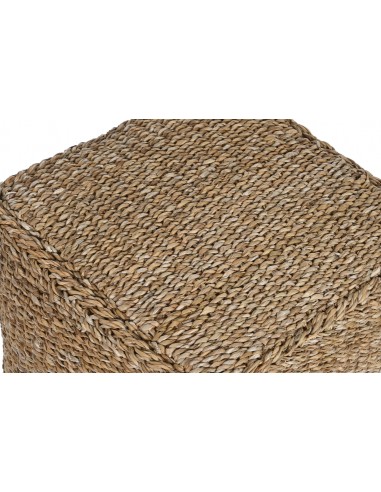 Puff cuadrado fibra natural