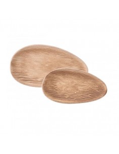 Bandeja madera natural ovalada 2