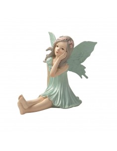 Figura hada resina sentada...